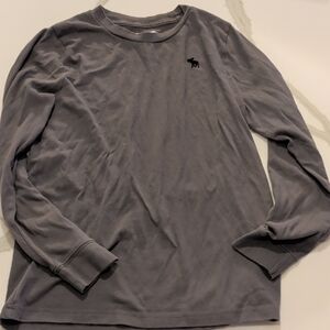 Abercrombie Kids Charcoal Long Sleeve Tee